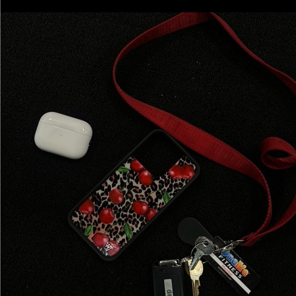 Ming Lee Wildflower Cherry Leopard Phone Case